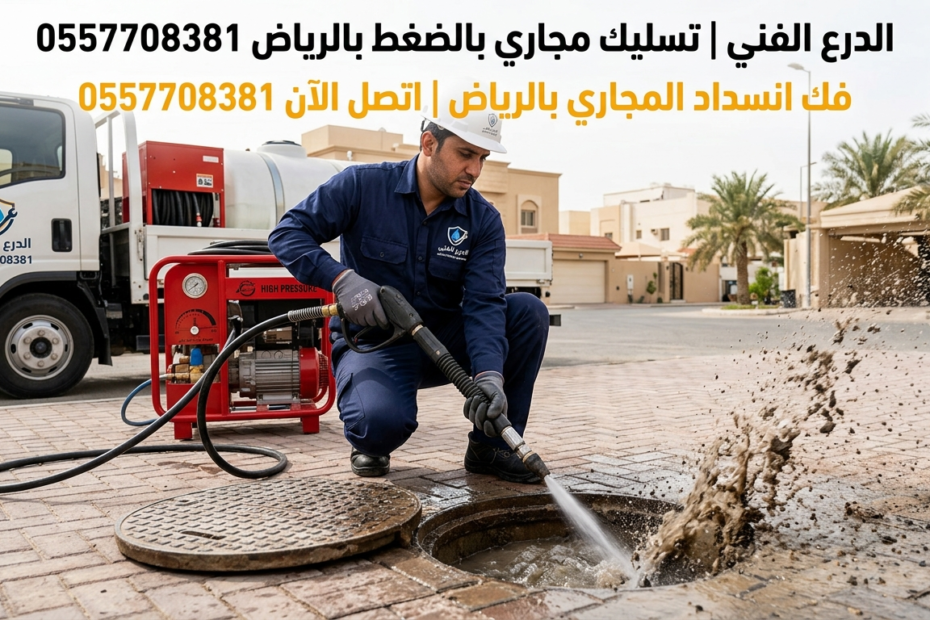 تسليك مجاري بالضغط بالرياض