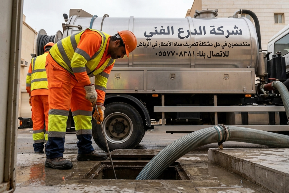 حل مشكلة تصريف مياه الأمطار في الرياض