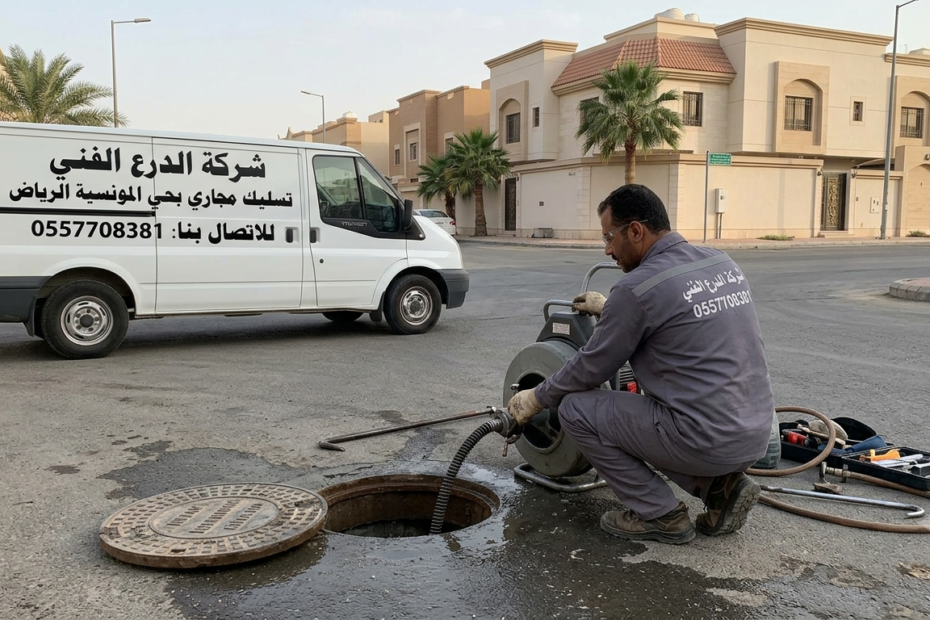تسليك مجاري بحي المونسية الرياض