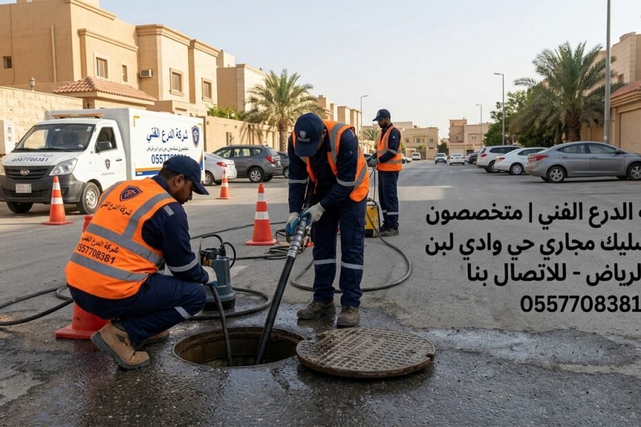 تسليك مجاري حي وادي لبن