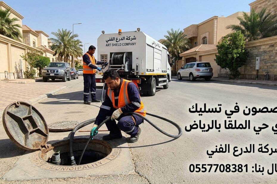 تسليك مجاري حي الملقا بالرياض