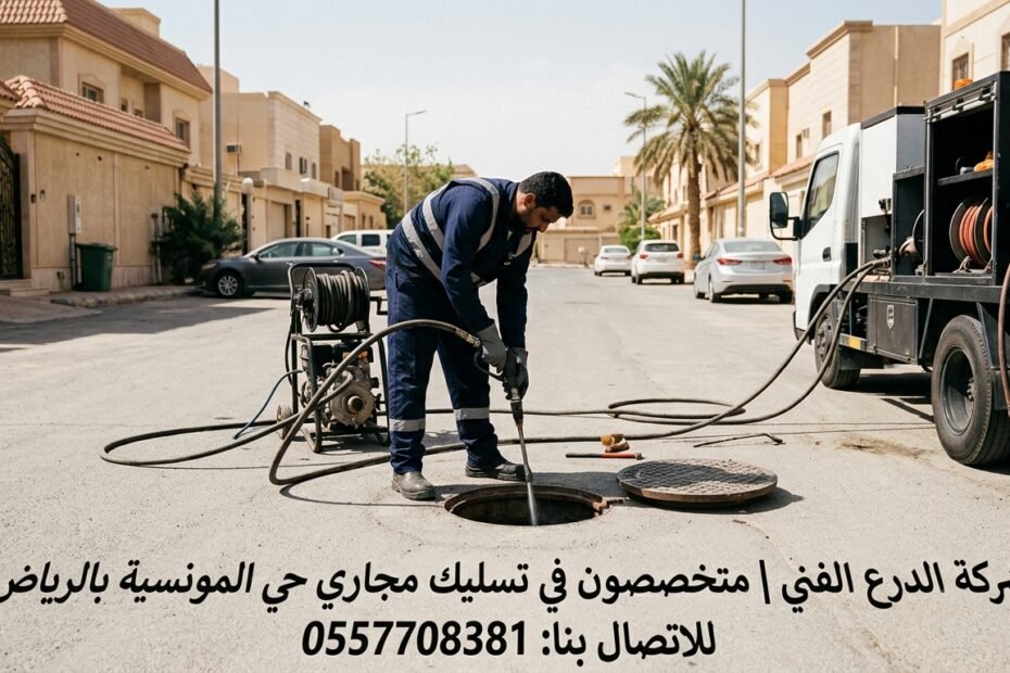 تسليك مجاري حي المونسية بالرياض